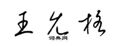 梁锦英王允格草书个性签名怎么写