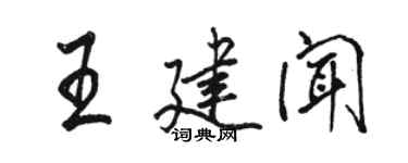 骆恒光王建闻行书个性签名怎么写