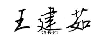 王正良王建茹行书个性签名怎么写