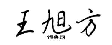 王正良王旭方行书个性签名怎么写