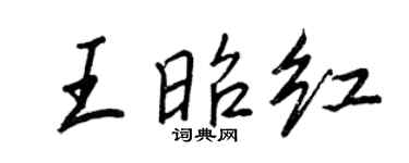 王正良王昭红行书个性签名怎么写