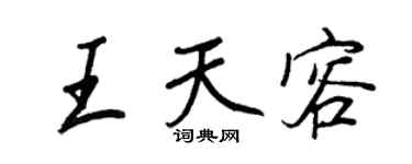 王正良王天容行书个性签名怎么写