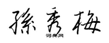 王正良孙秀梅行书个性签名怎么写