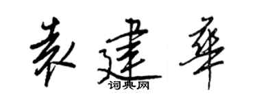 王正良袁建华行书个性签名怎么写