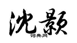 胡问遂沈颢行书个性签名怎么写