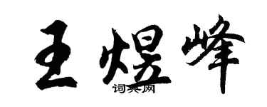 胡问遂王煜峰行书个性签名怎么写