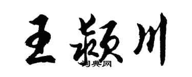 胡问遂王颍川行书个性签名怎么写