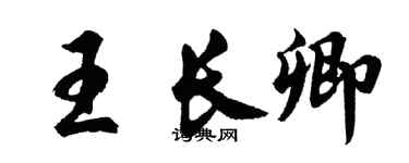 胡问遂王长卿行书个性签名怎么写