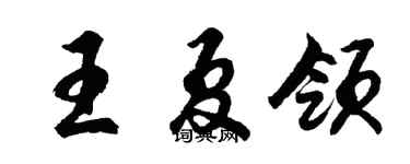 胡问遂王夏领行书个性签名怎么写