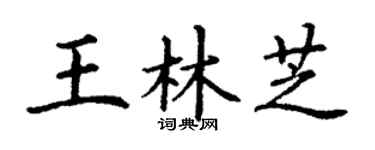 丁谦王林芝楷书个性签名怎么写