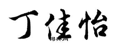 胡问遂丁佳怡行书个性签名怎么写