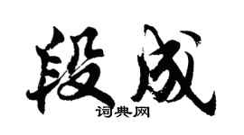 胡问遂段成行书个性签名怎么写