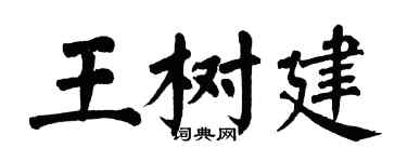 翁闿运王树建楷书个性签名怎么写