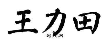 翁闿运王力田楷书个性签名怎么写