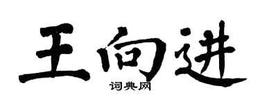 翁闿运王向进楷书个性签名怎么写