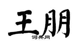 翁闿运王朋楷书个性签名怎么写