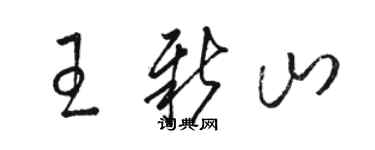骆恒光王新山草书个性签名怎么写