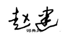 朱锡荣赵建草书个性签名怎么写