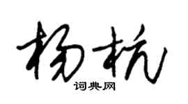 朱锡荣杨杭草书个性签名怎么写