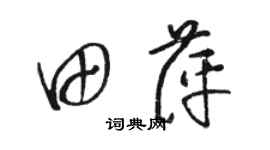 骆恒光田萍草书个性签名怎么写