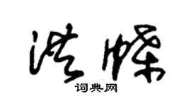 朱锡荣洪蝶草书个性签名怎么写