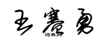 朱锡荣王赛勇草书个性签名怎么写