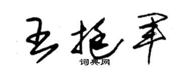 朱锡荣王挺军草书个性签名怎么写