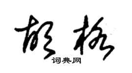 朱锡荣胡格草书个性签名怎么写