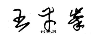 朱锡荣王幸峰草书个性签名怎么写