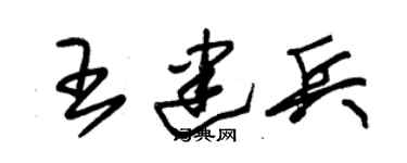 朱锡荣王建兵草书个性签名怎么写