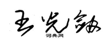 朱锡荣王光剑草书个性签名怎么写