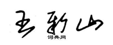 朱锡荣王新山草书个性签名怎么写