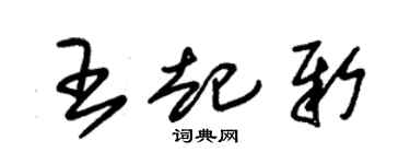 朱锡荣王起新草书个性签名怎么写