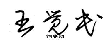 朱锡荣王觉民草书个性签名怎么写