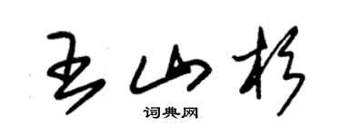 朱锡荣王山杉草书个性签名怎么写