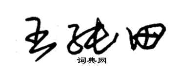 朱锡荣王纯田草书个性签名怎么写