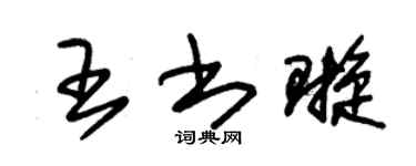 朱锡荣王书璇草书个性签名怎么写