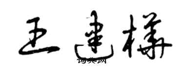 曾庆福王建桦草书个性签名怎么写