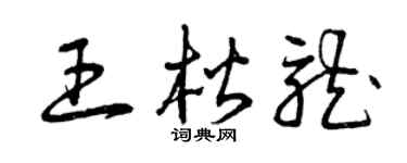 曾庆福王楷龙草书个性签名怎么写