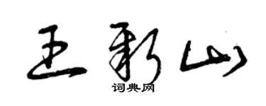 曾庆福王新山草书个性签名怎么写