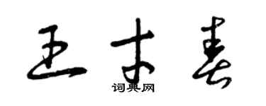 曾庆福王才春草书个性签名怎么写