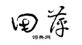 曾庆福田萍草书个性签名怎么写