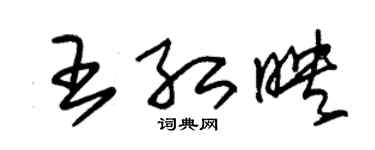 朱锡荣王红映草书个性签名怎么写