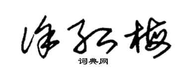 朱锡荣徐红梅草书个性签名怎么写