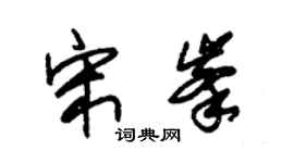 朱锡荣宋峰草书个性签名怎么写