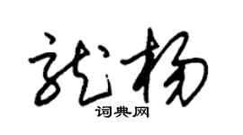 朱锡荣龙杨草书个性签名怎么写