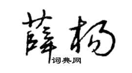 曾庆福薛杨草书个性签名怎么写