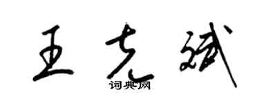 梁锦英王克斌草书个性签名怎么写