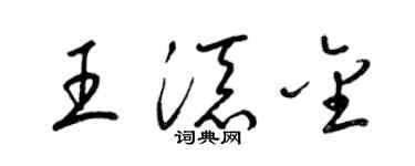 梁锦英王添金草书个性签名怎么写