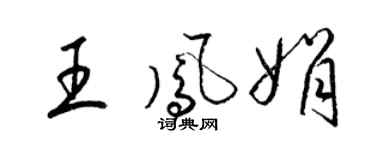 梁锦英王凤娟草书个性签名怎么写